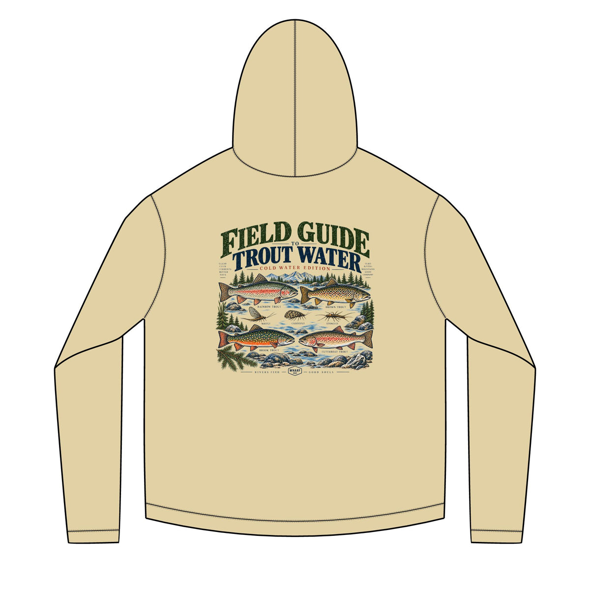 Field Guide to Trout Water Solar Hoodie