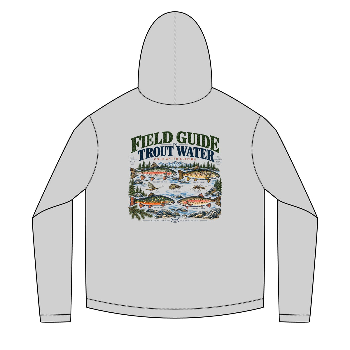 Field Guide to Trout Water Solar Hoodie