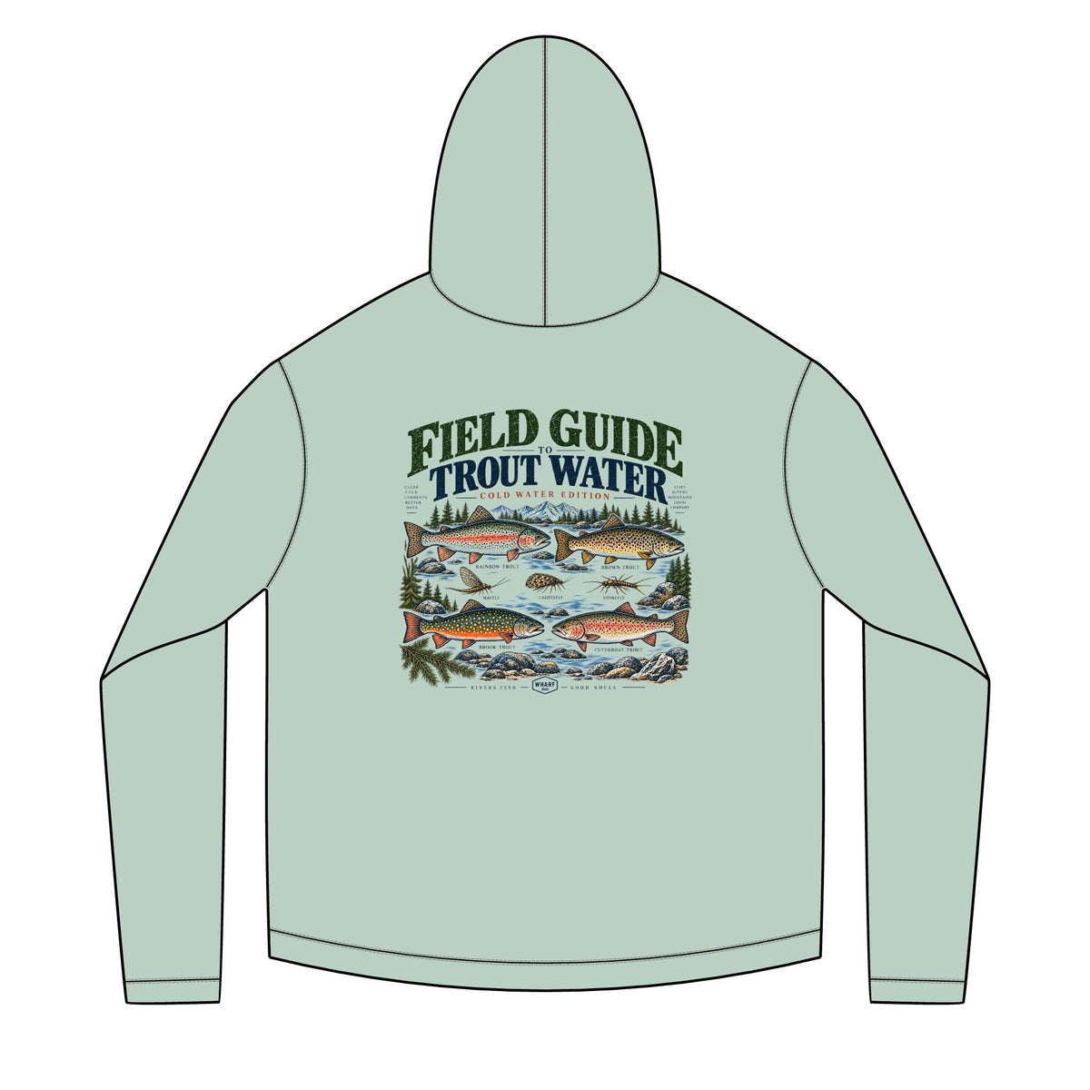 Field Guide to Trout Water Solar Hoodie
