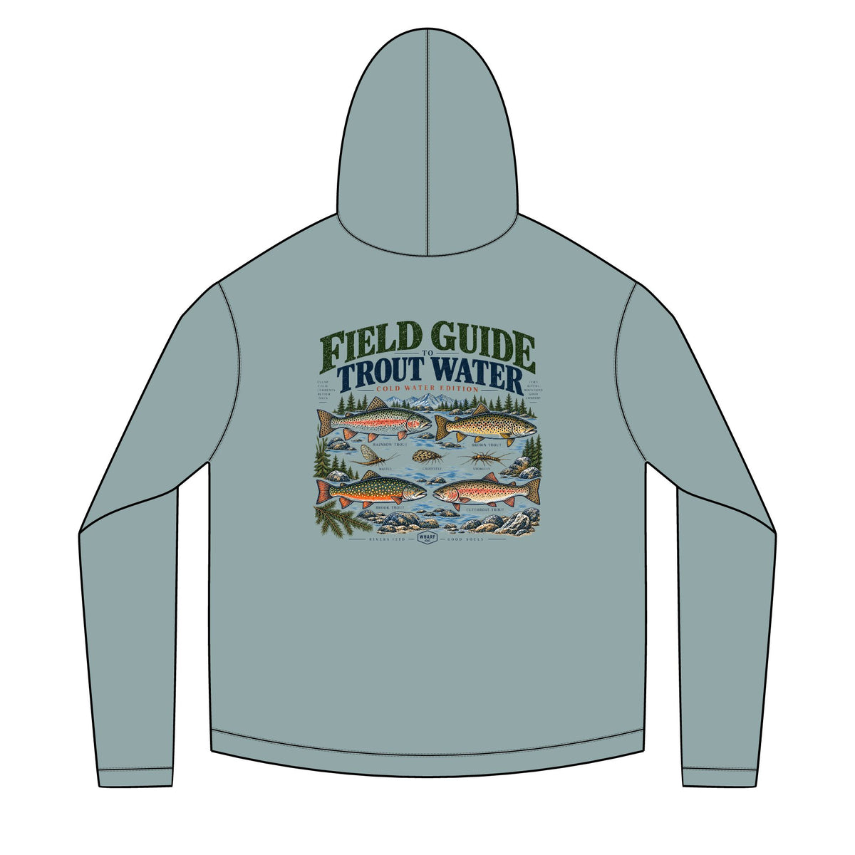 Field Guide to Trout Water Solar Hoodie