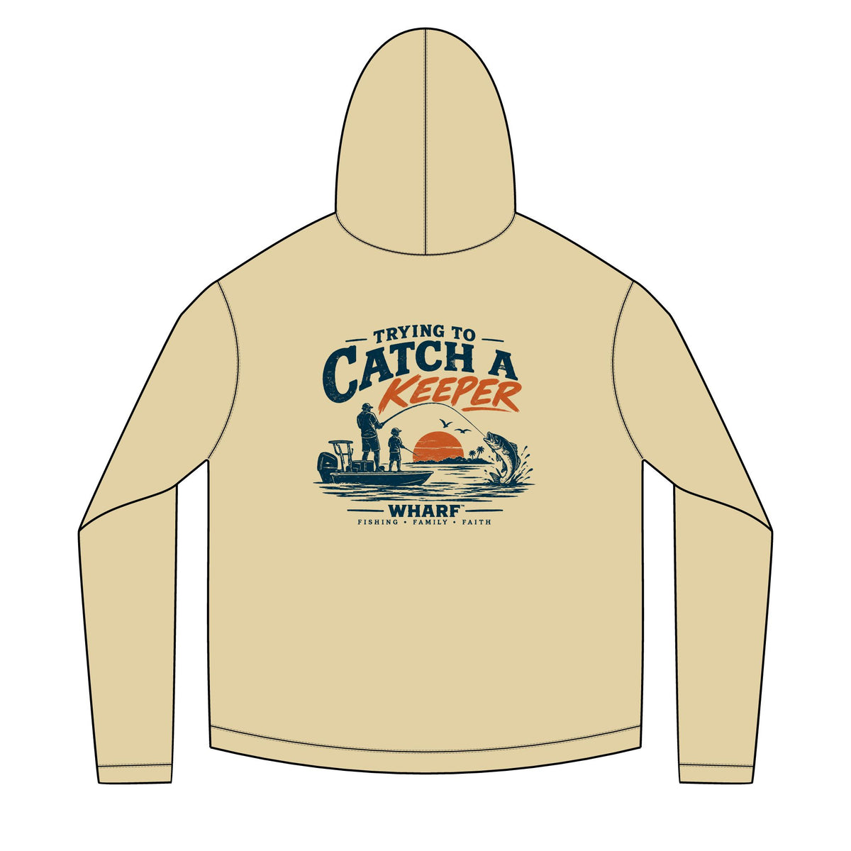 Trying To Catch A Keeper Solar Hoodie