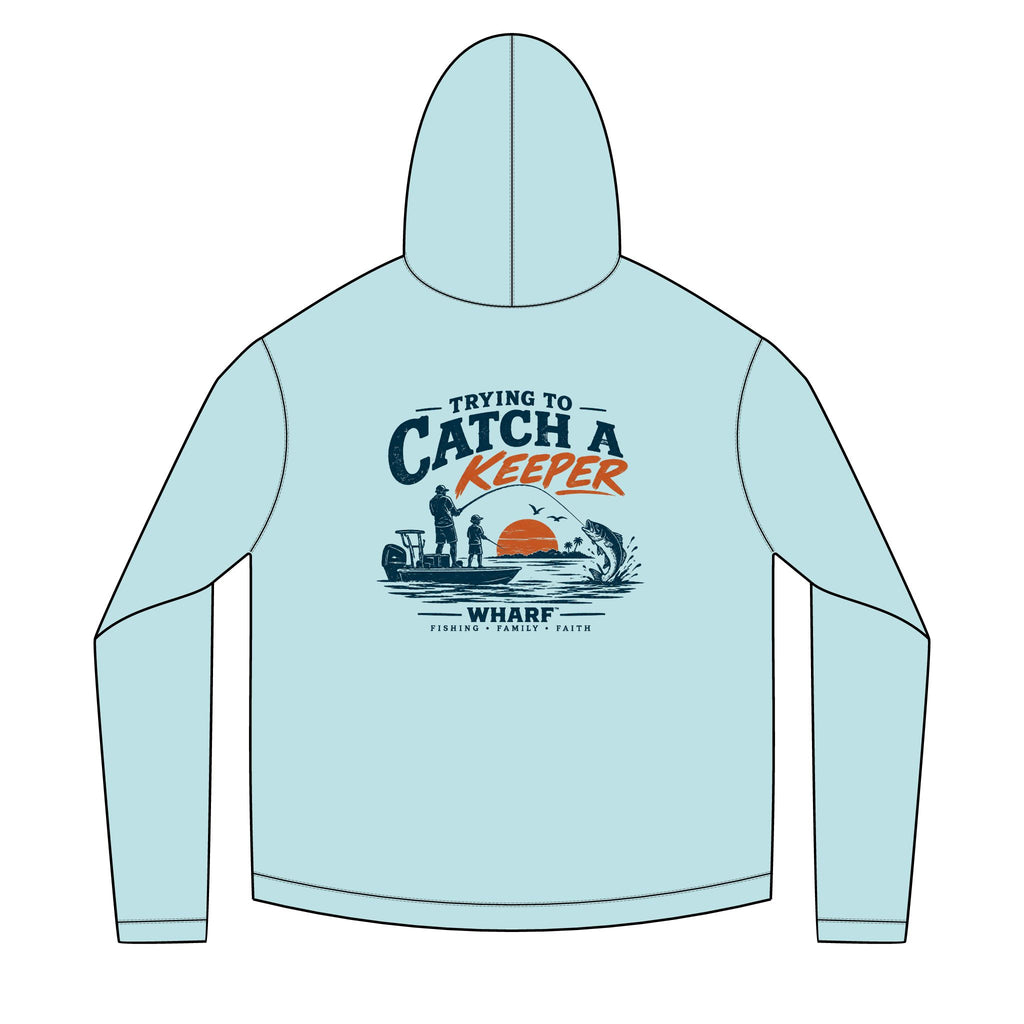 Trying To Catch A Keeper Solar Hoodie