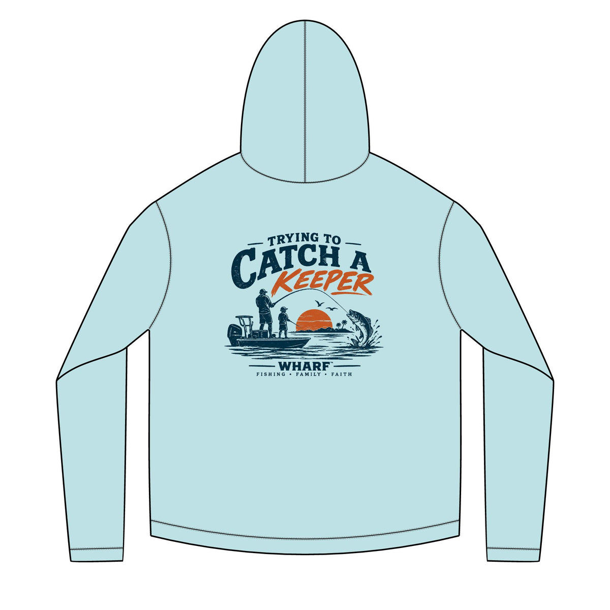 Trying To Catch A Keeper Solar Hoodie
