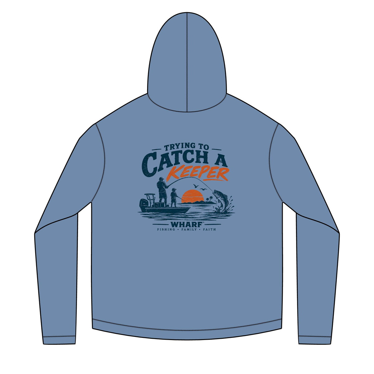 Trying To Catch A Keeper Solar Hoodie