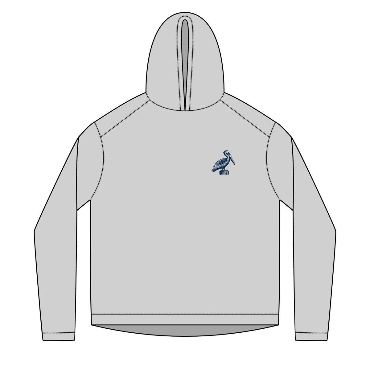 Wharf Logo Performance Fishing Hoodie