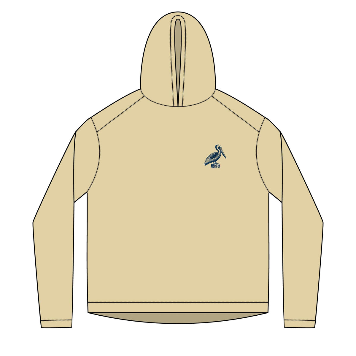 Wharf Logo Performance Fishing Hoodie