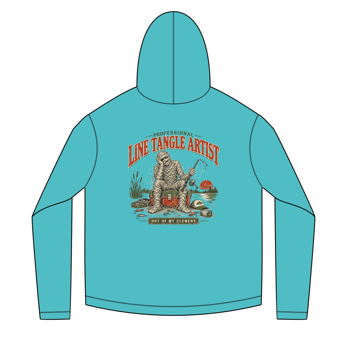 Line Tangle Artist Solar Hoodie