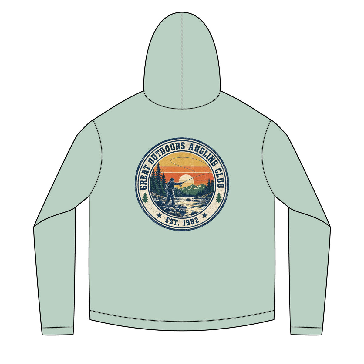 Great Outdoors Anglers Club Solar Hoodie