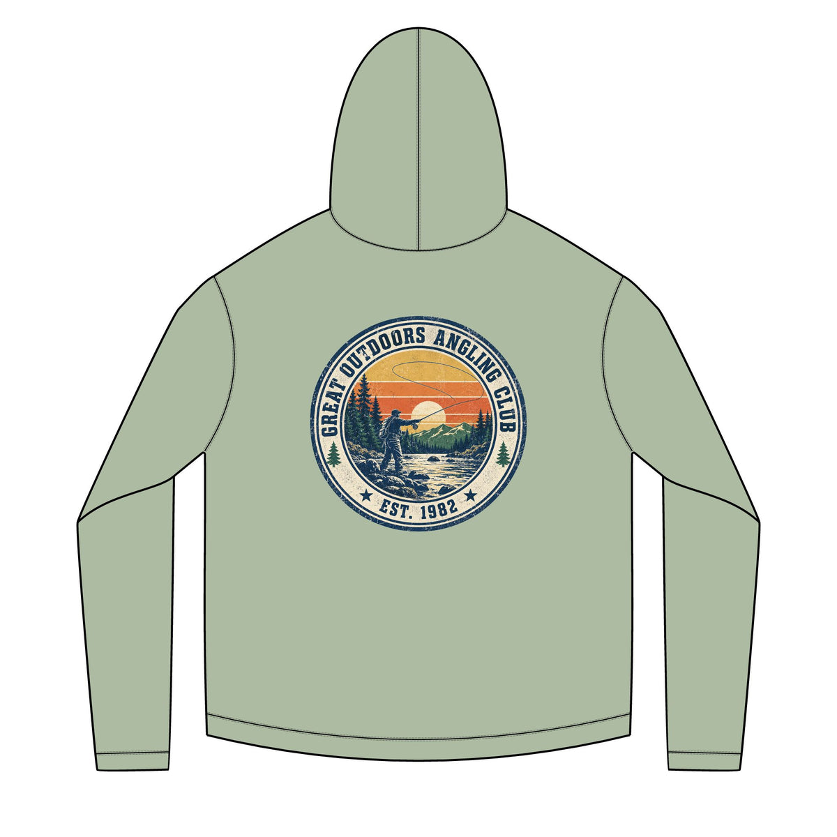 Great Outdoors Anglers Club Solar Hoodie