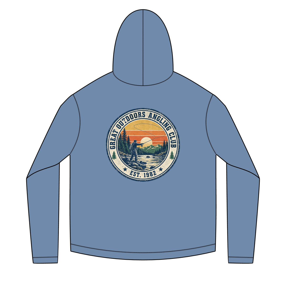 Great Outdoors Anglers Club Solar Hoodie