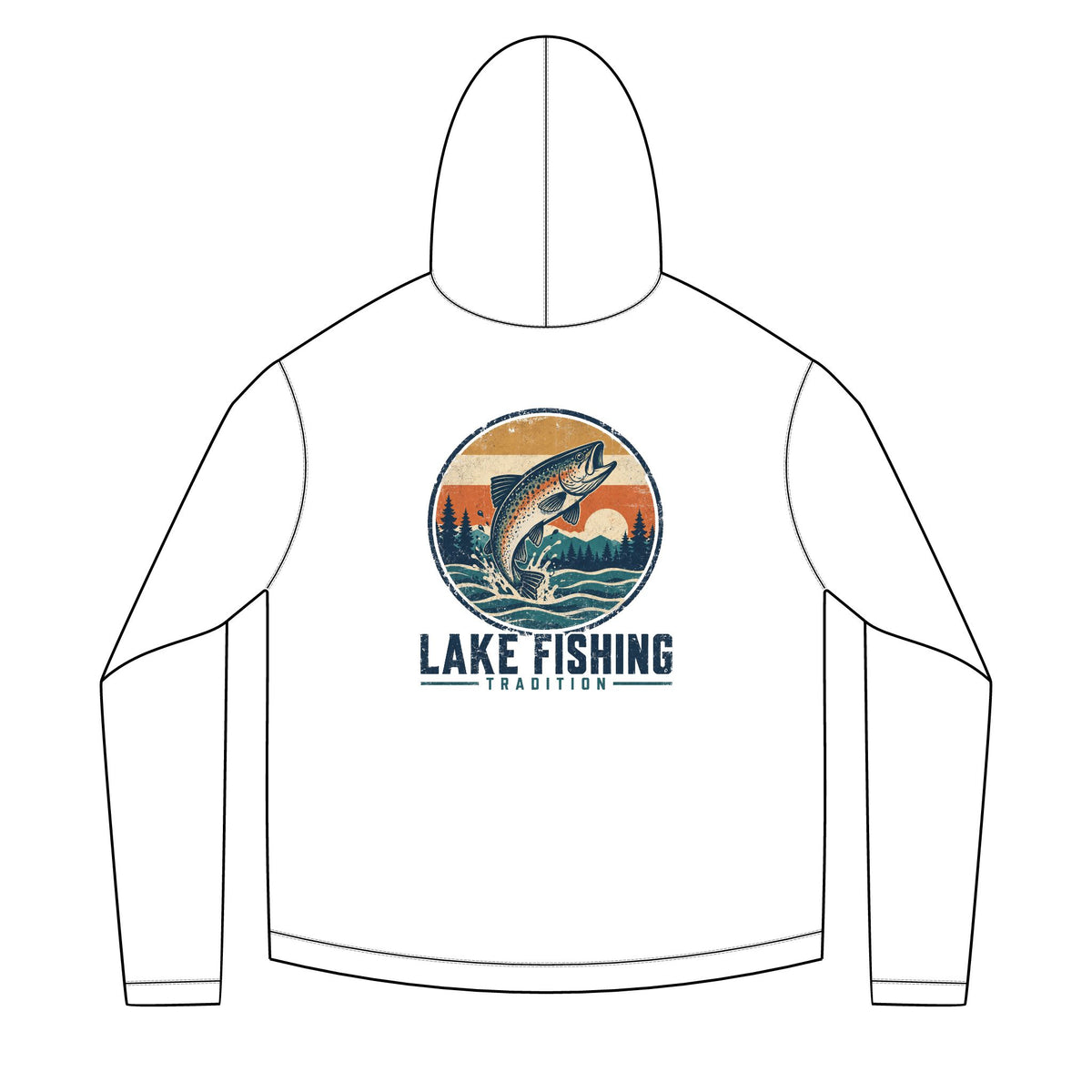 Lake Fishing Tradition Solar Hoodie