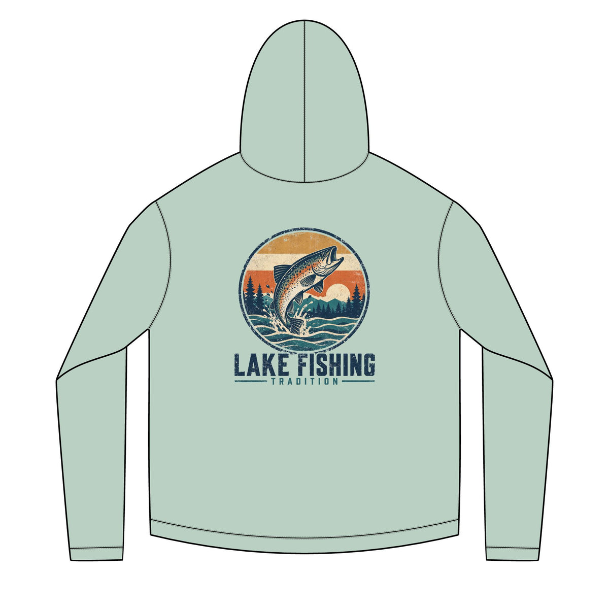 Lake Fishing Tradition Solar Hoodie
