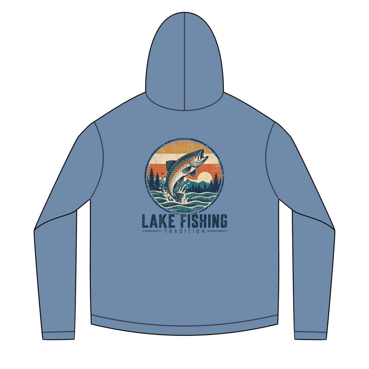 Lake Fishing Tradition Solar Hoodie