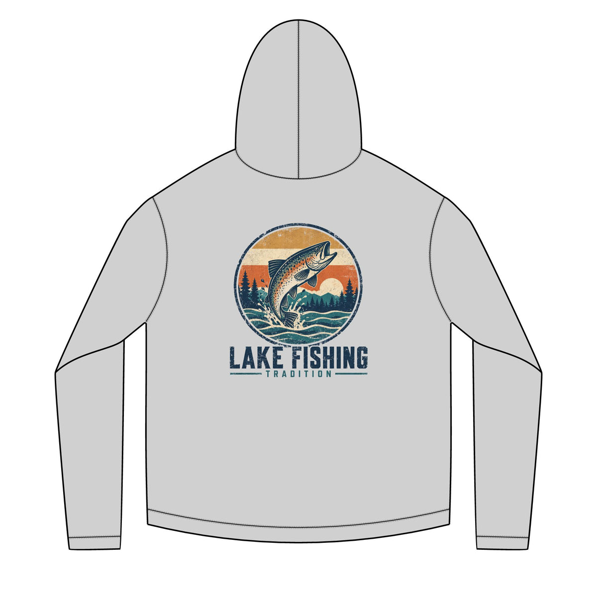 Lake Fishing Tradition Solar Hoodie