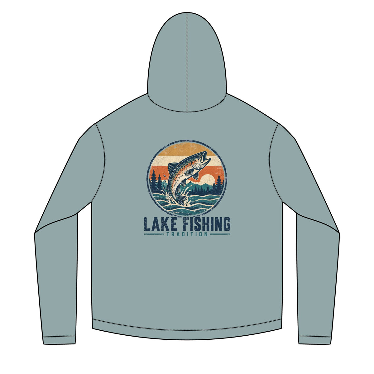 Lake Fishing Tradition Solar Hoodie