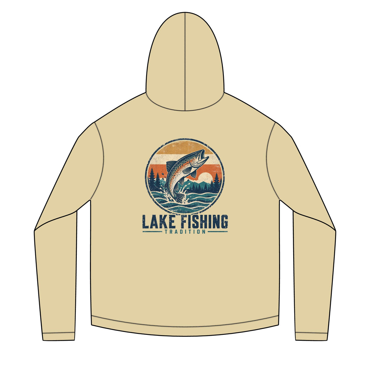 Lake Fishing Tradition Solar Hoodie