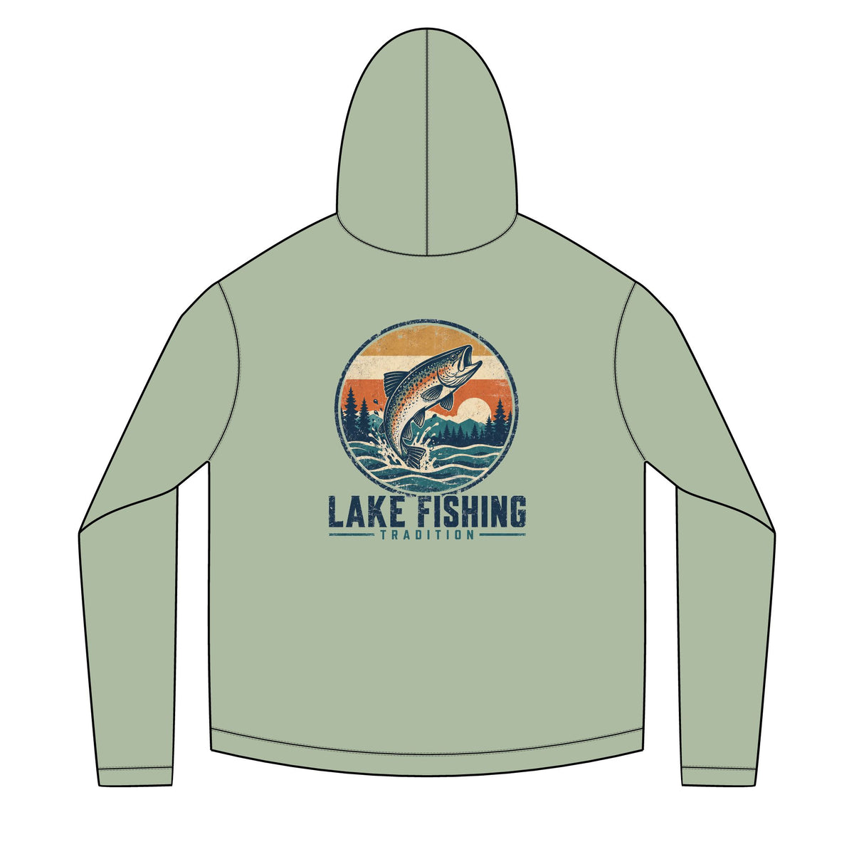 Lake Fishing Tradition Solar Hoodie