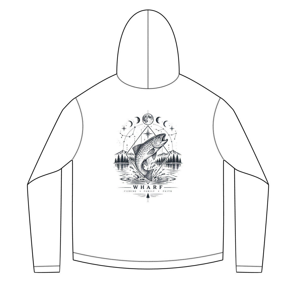 Celestial Trout Solar Hoodie