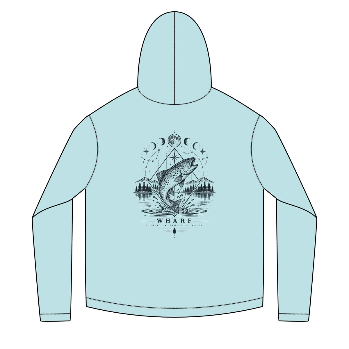 Celestial Trout Solar Hoodie