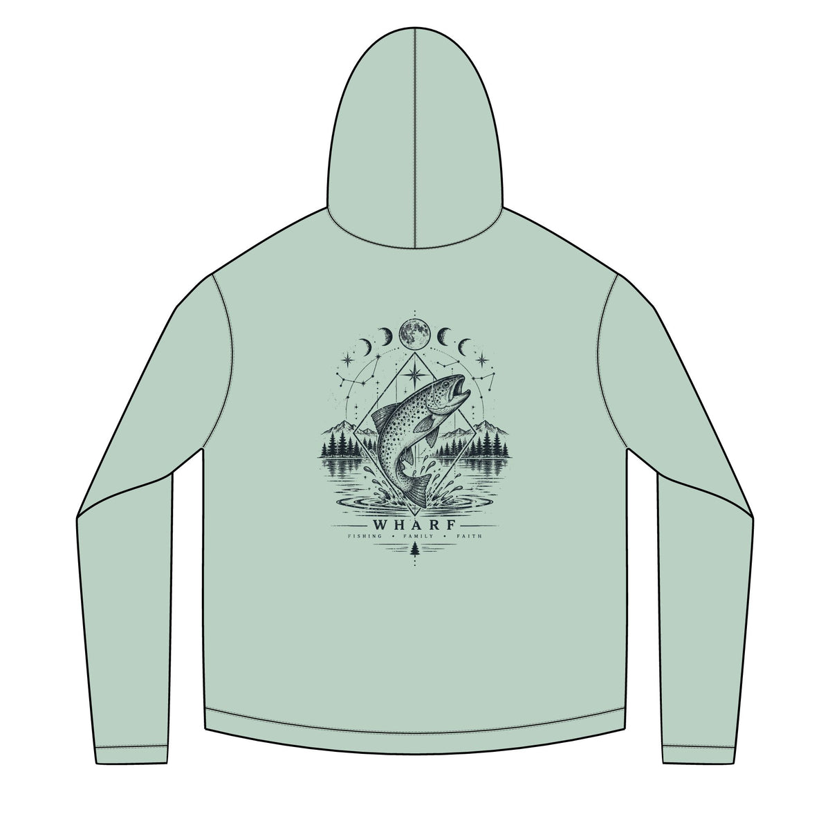 Celestial Trout Solar Hoodie