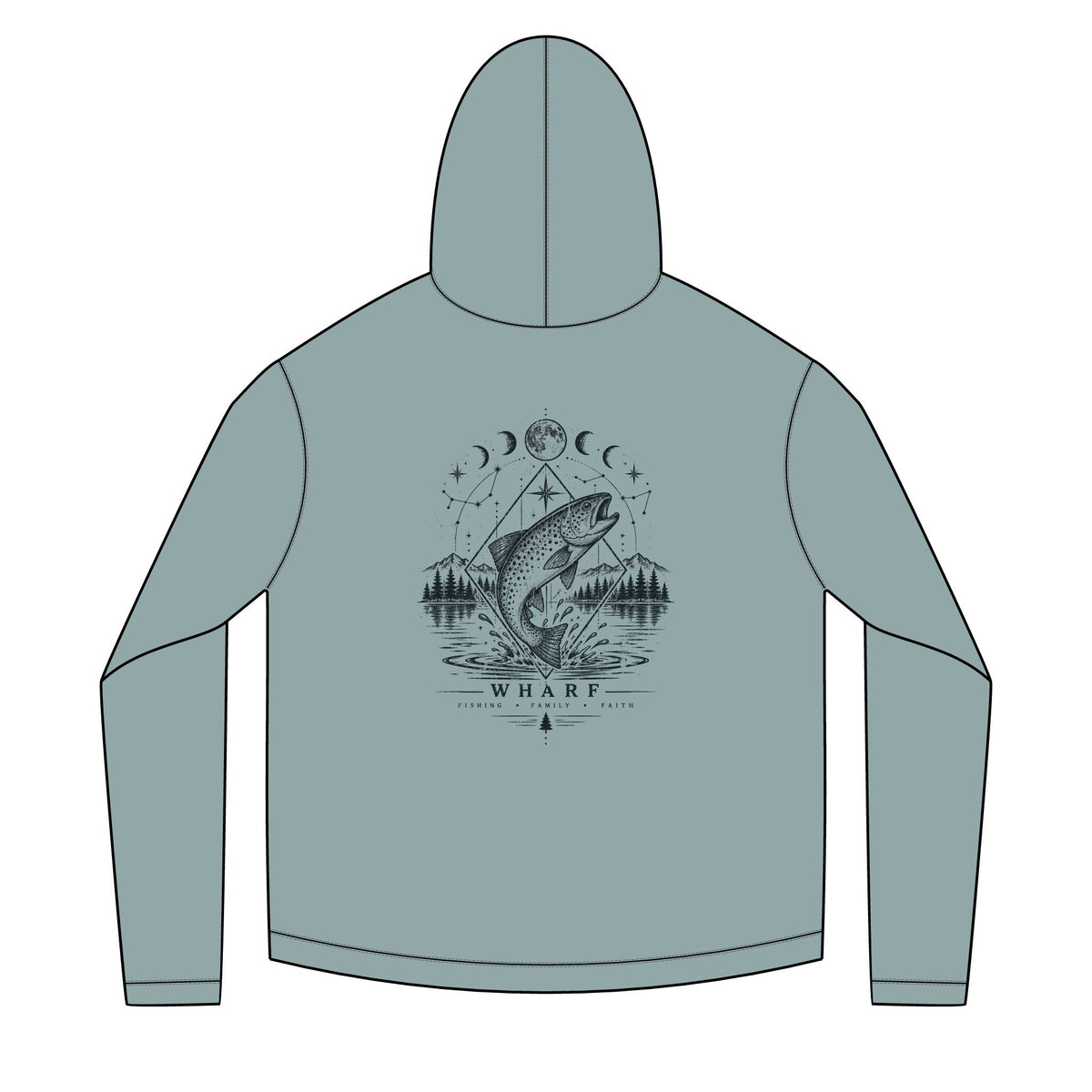Celestial Trout Solar Hoodie