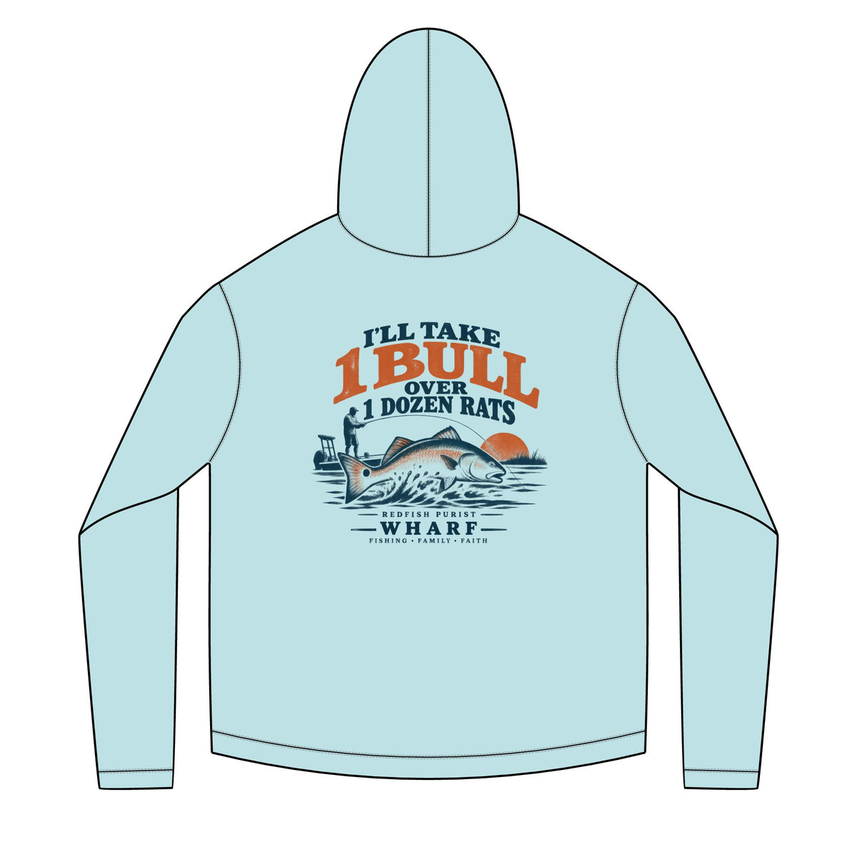 1 Bull Over Dozen Rats Solar Hoodie