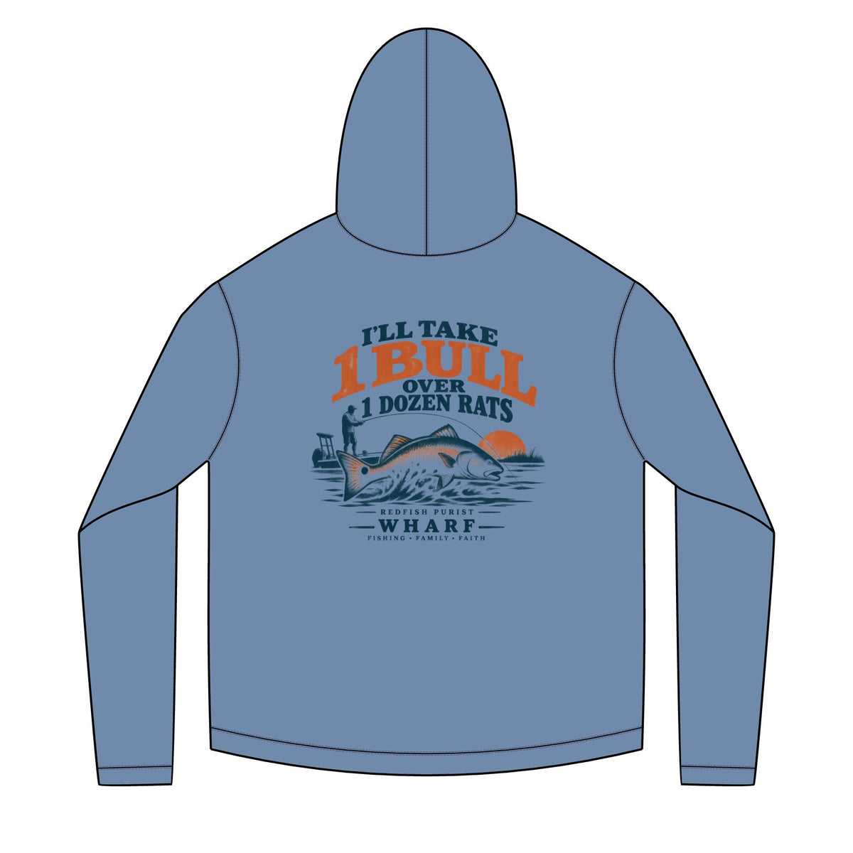 1 Bull Over Dozen Rats Solar Hoodie