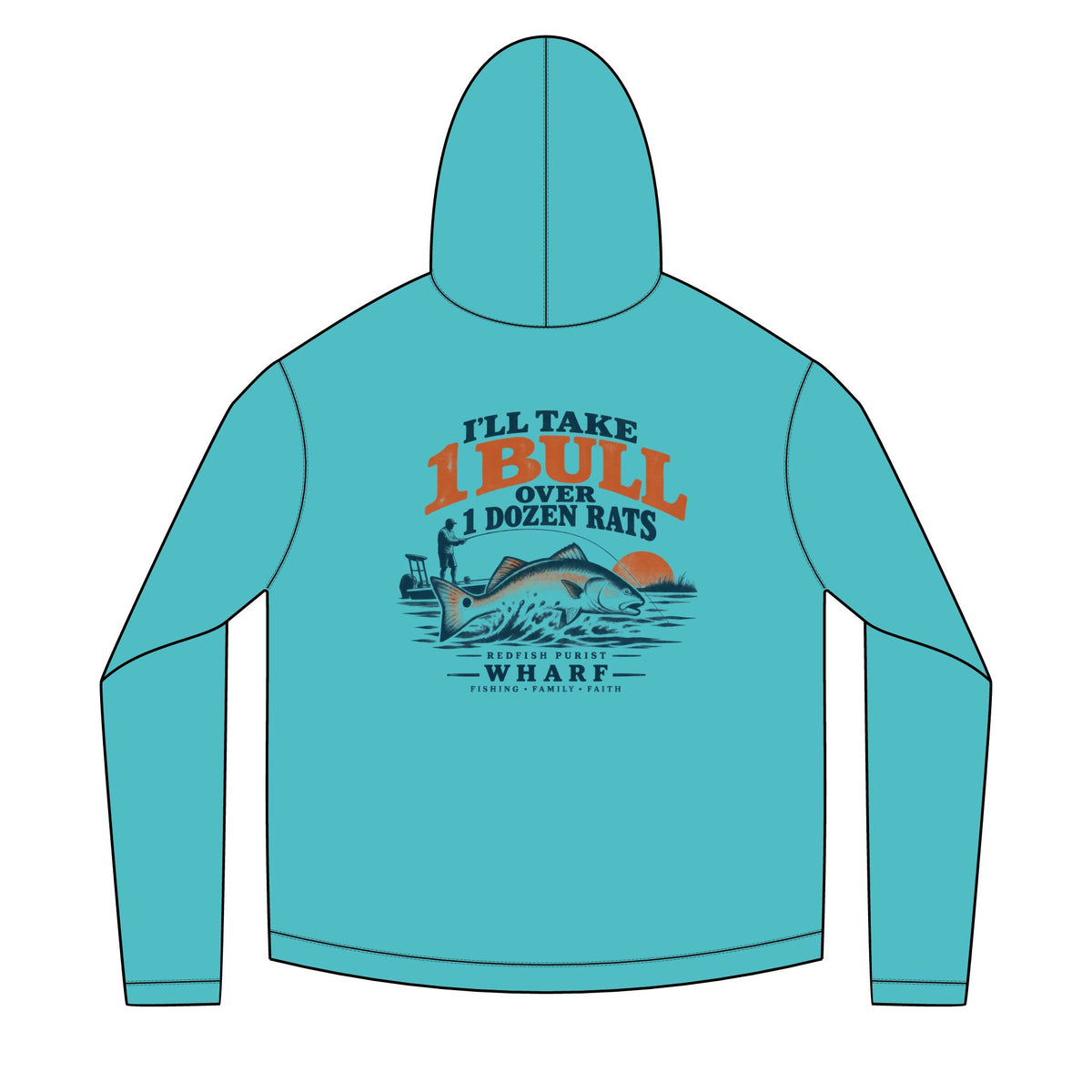 1 Bull Over Dozen Rats Solar Hoodie