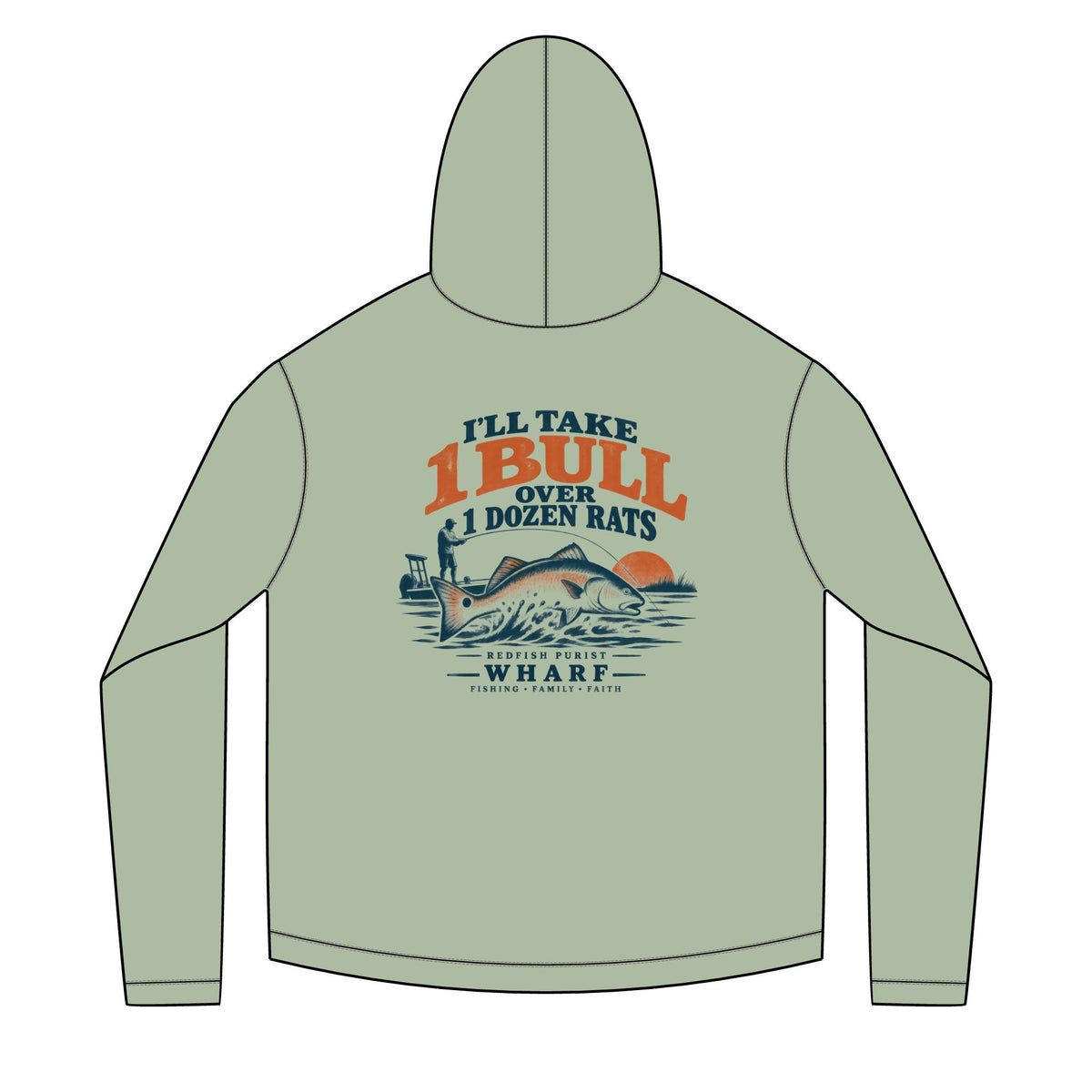 1 Bull Over Dozen Rats Solar Hoodie