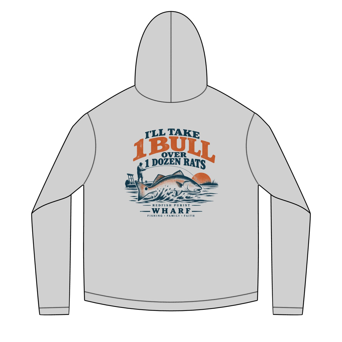 1 Bull Over Dozen Rats Solar Hoodie