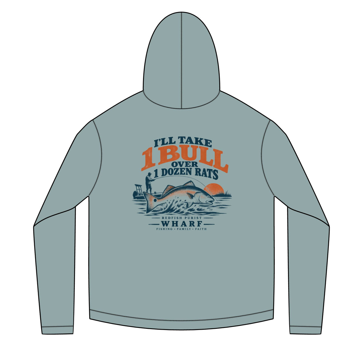 1 Bull Over Dozen Rats Solar Hoodie