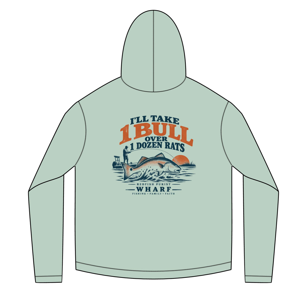 1 Bull Over Dozen Rats Solar Hoodie