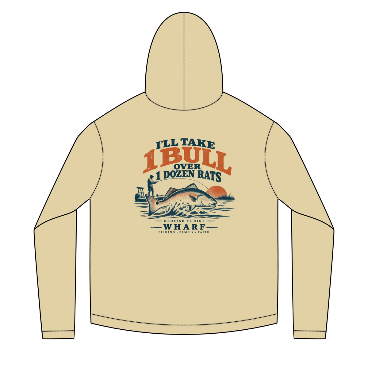 1 Bull Over Dozen Rats Solar Hoodie
