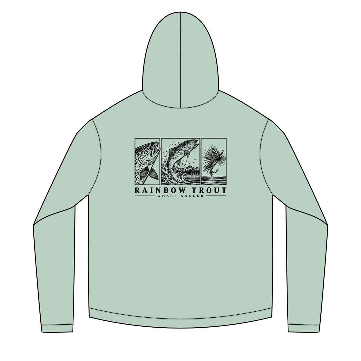 Rainbow Trout Solar Hoodie