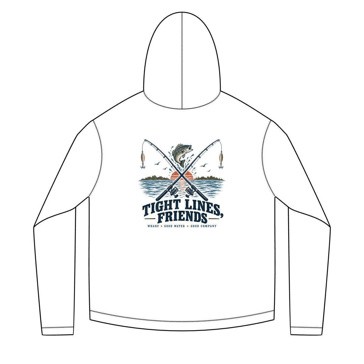 tight lines friends Solar Hoodie