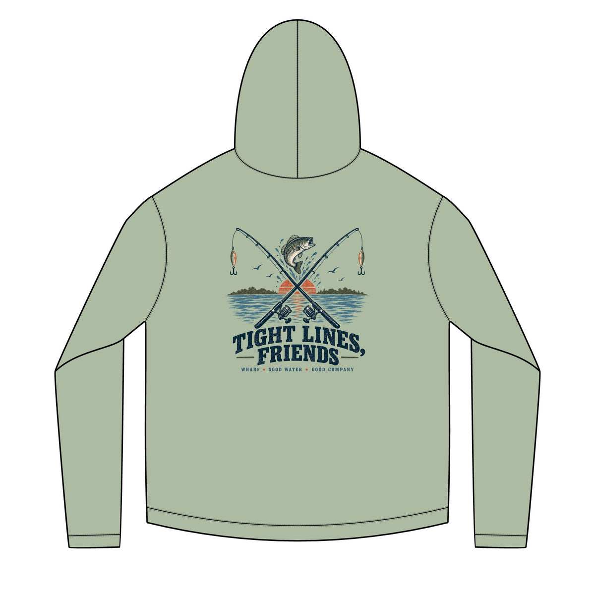 tight lines friends Solar Hoodie