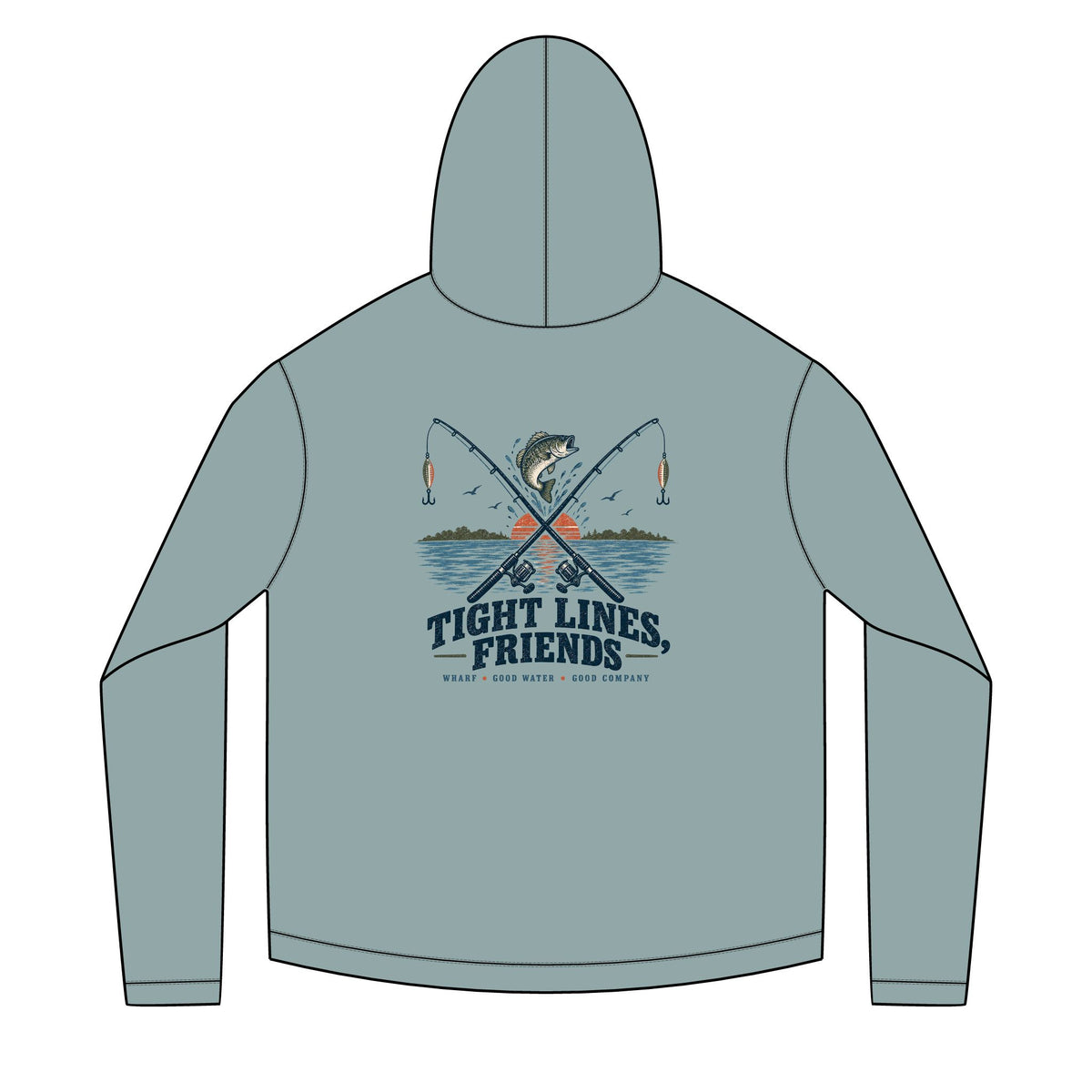 tight lines friends Solar Hoodie