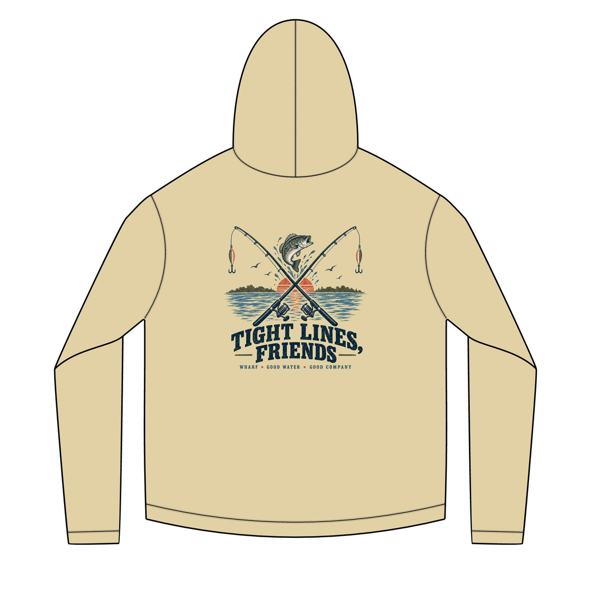 tight lines friends Solar Hoodie