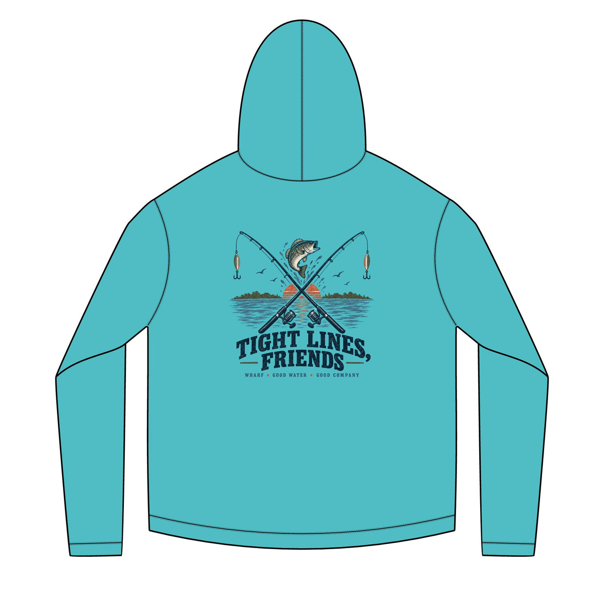 tight lines friends Solar Hoodie