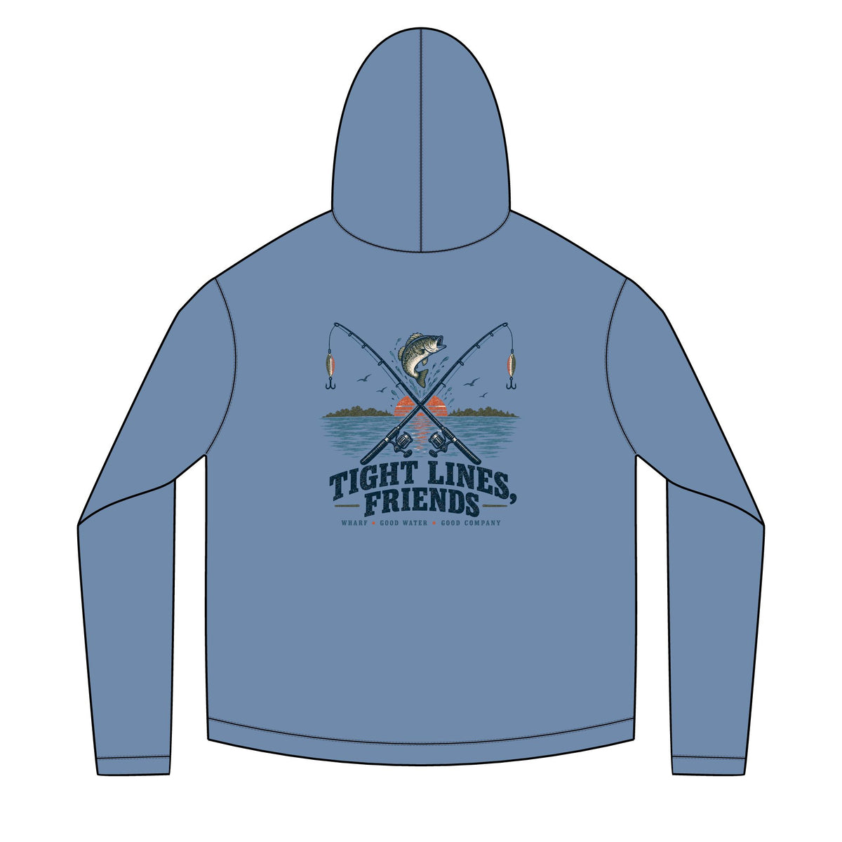 tight lines friends Solar Hoodie
