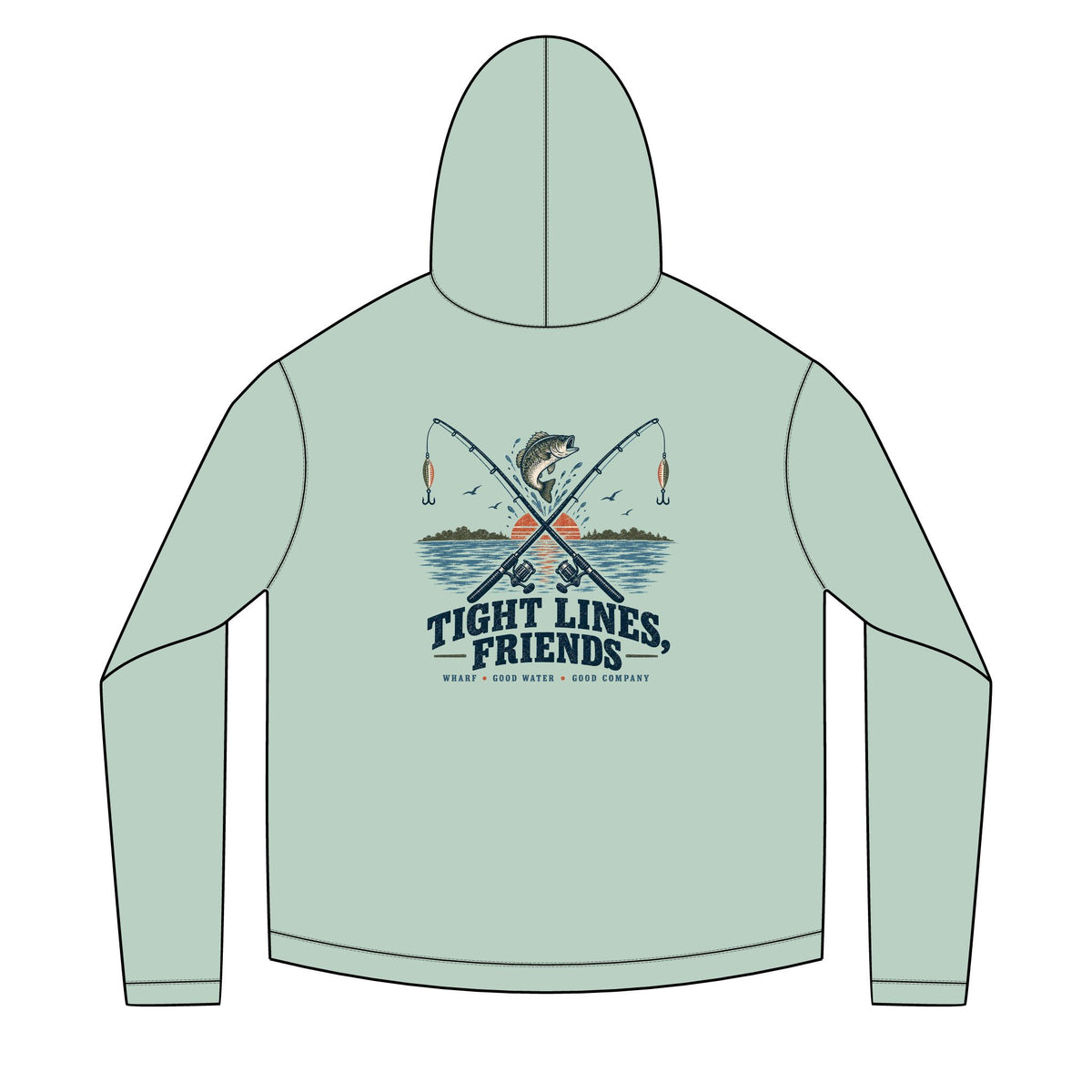 tight lines friends Solar Hoodie