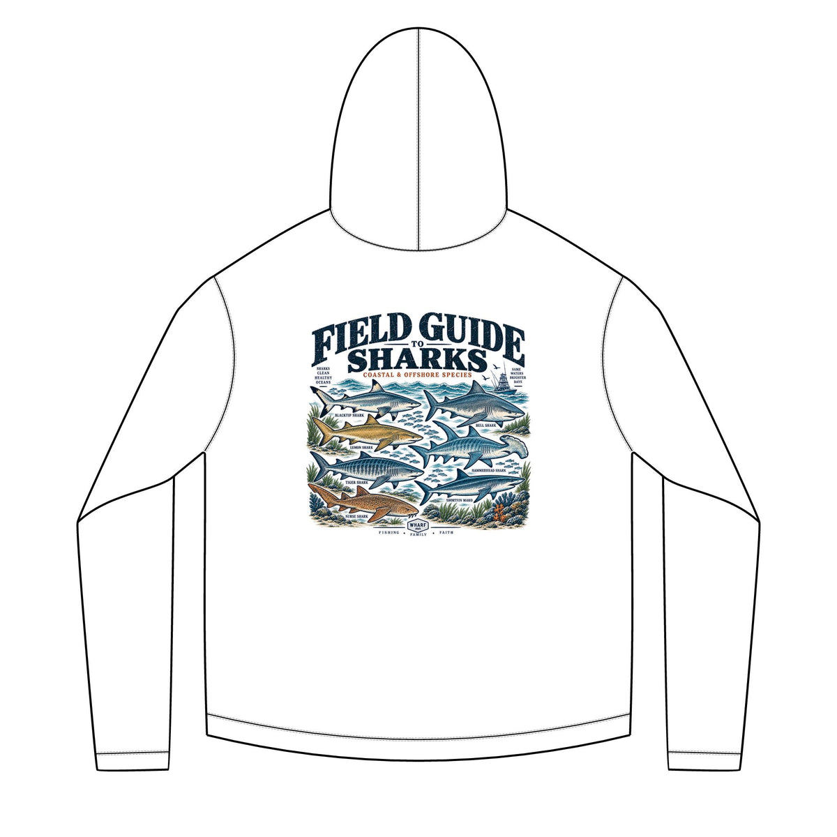 Field Guide Sharks Solar Hoodie