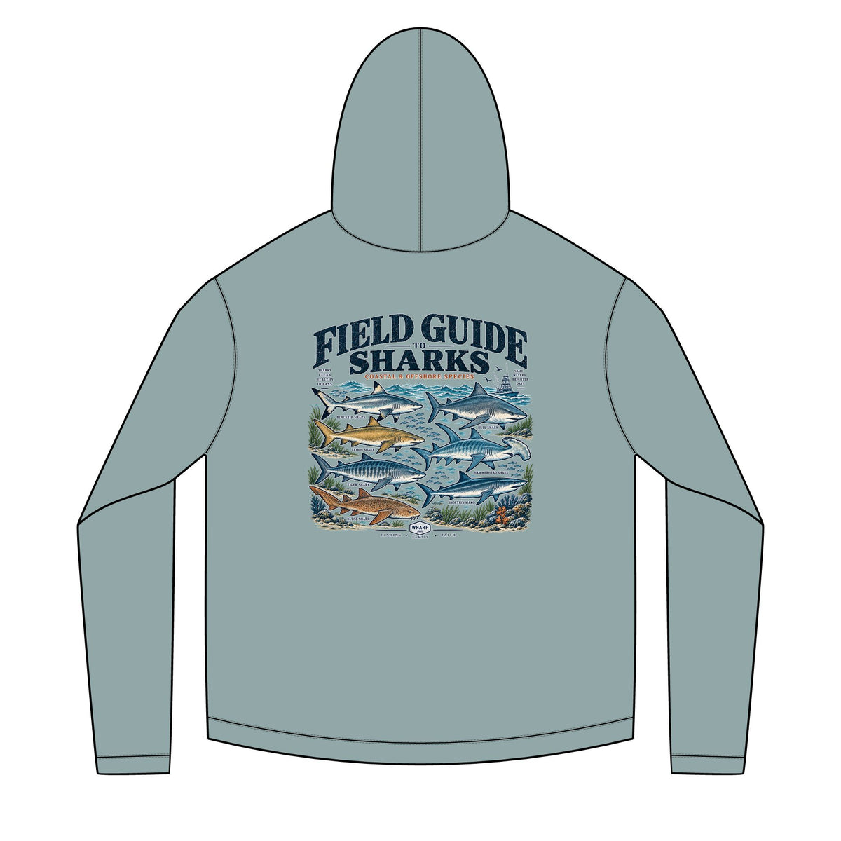 Field Guide Sharks Solar Hoodie