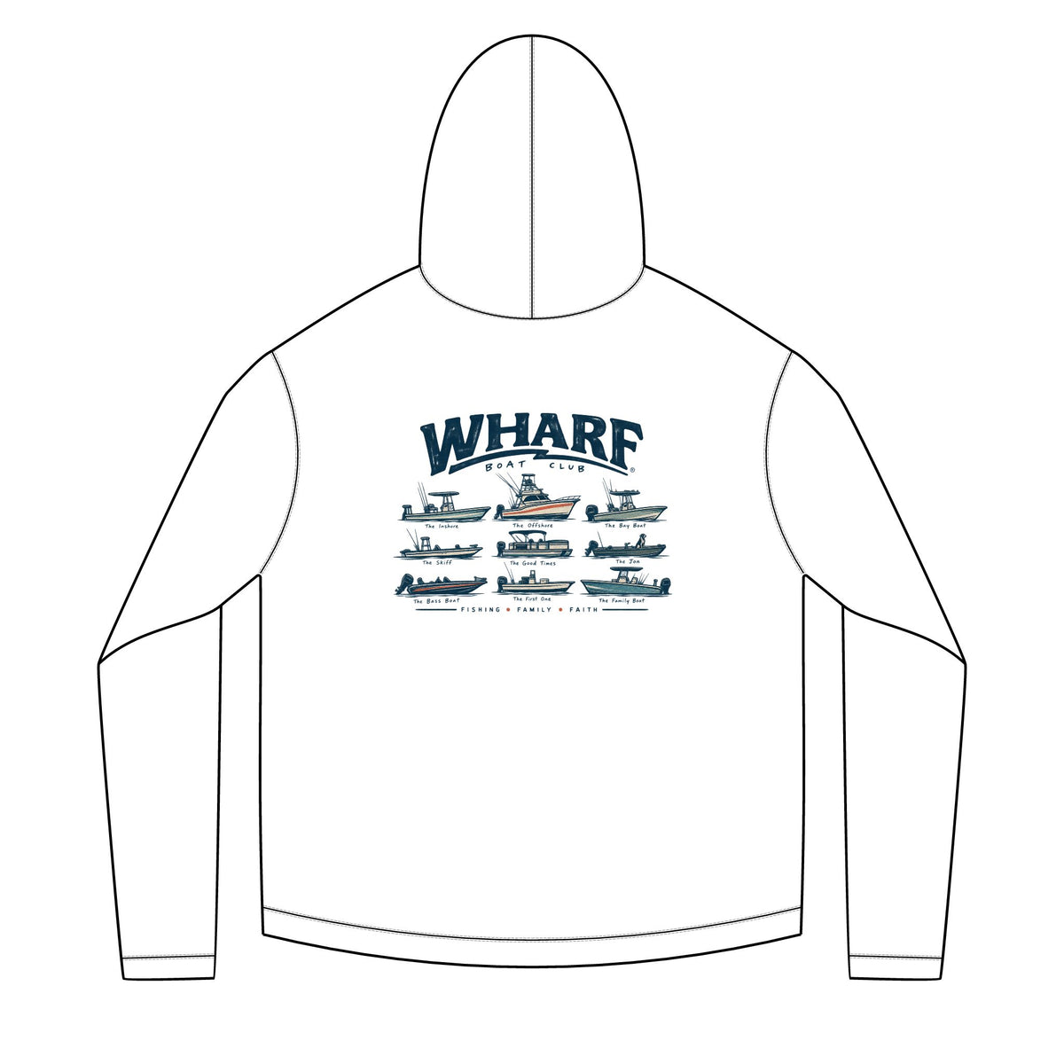 Wharf Boat Club Solar Hoodie