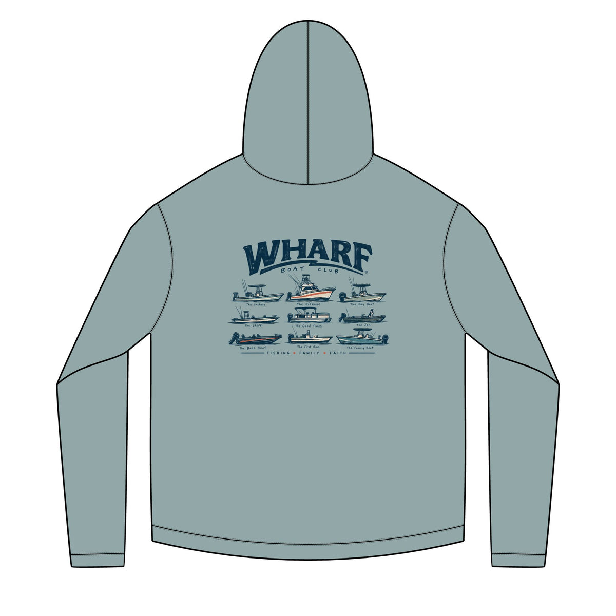 Wharf Boat Club Solar Hoodie