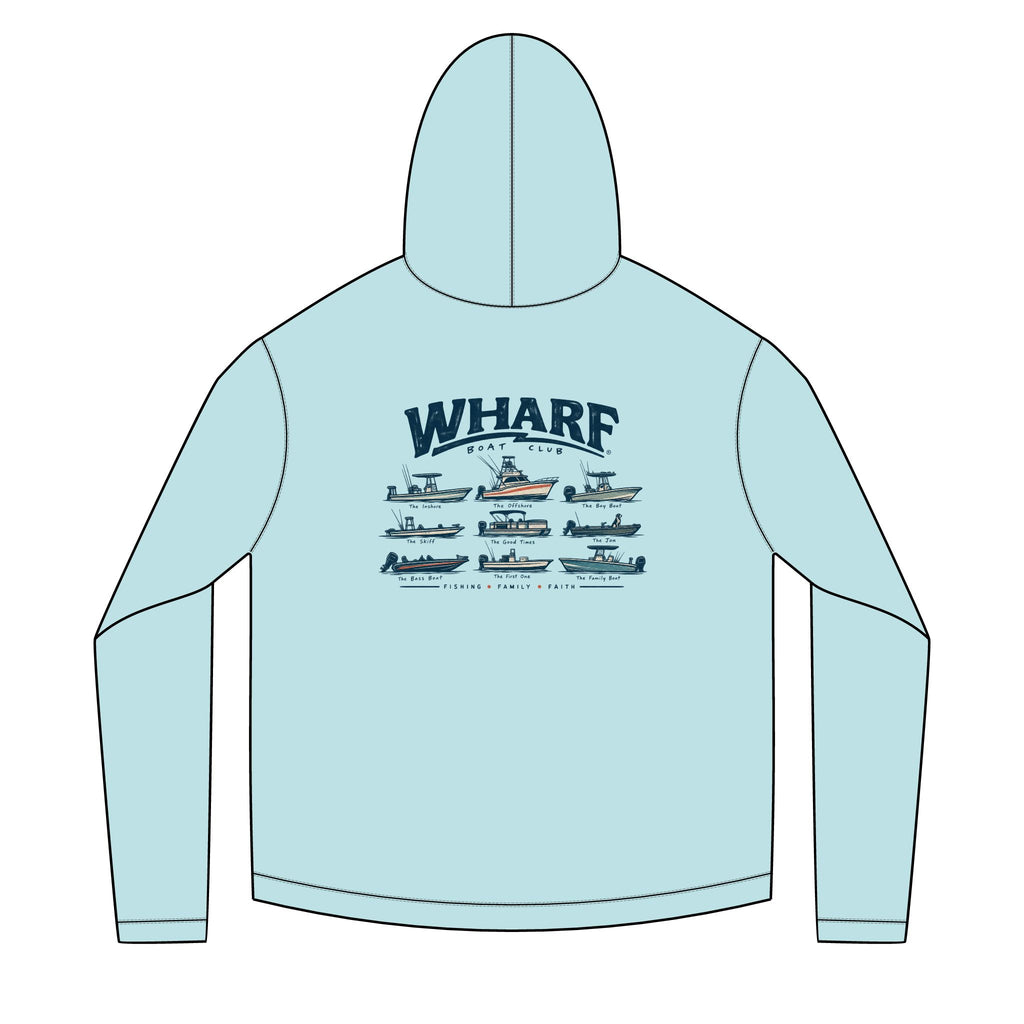Wharf Boat Club Solar Hoodie