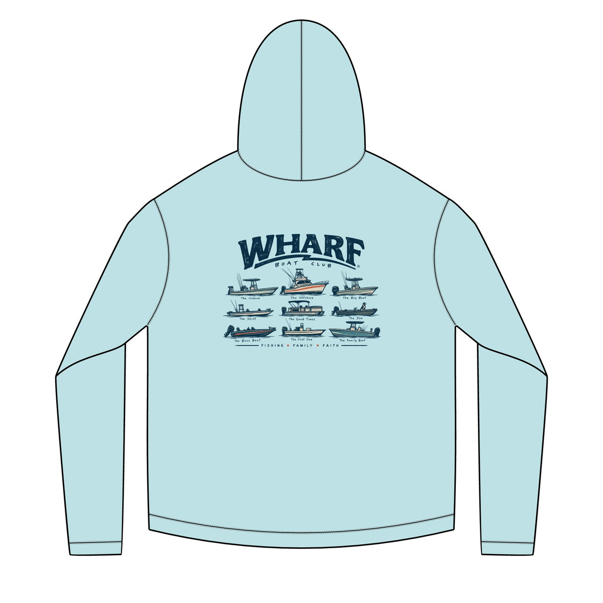 Wharf Boat Club Solar Hoodie