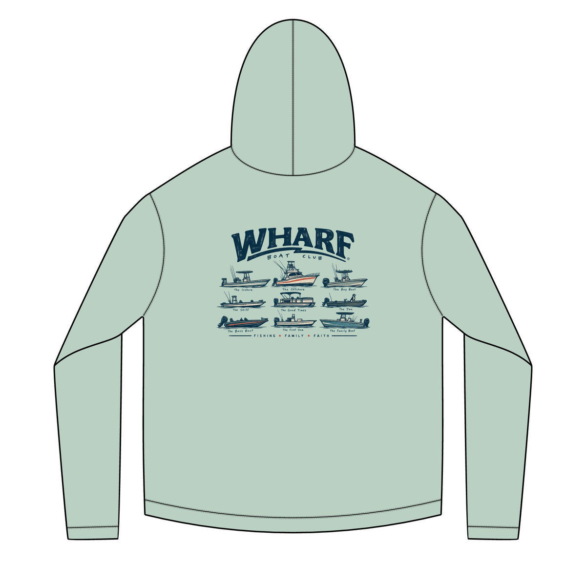 Wharf Boat Club Solar Hoodie