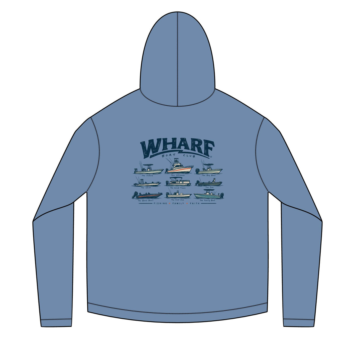 Wharf Boat Club Solar Hoodie