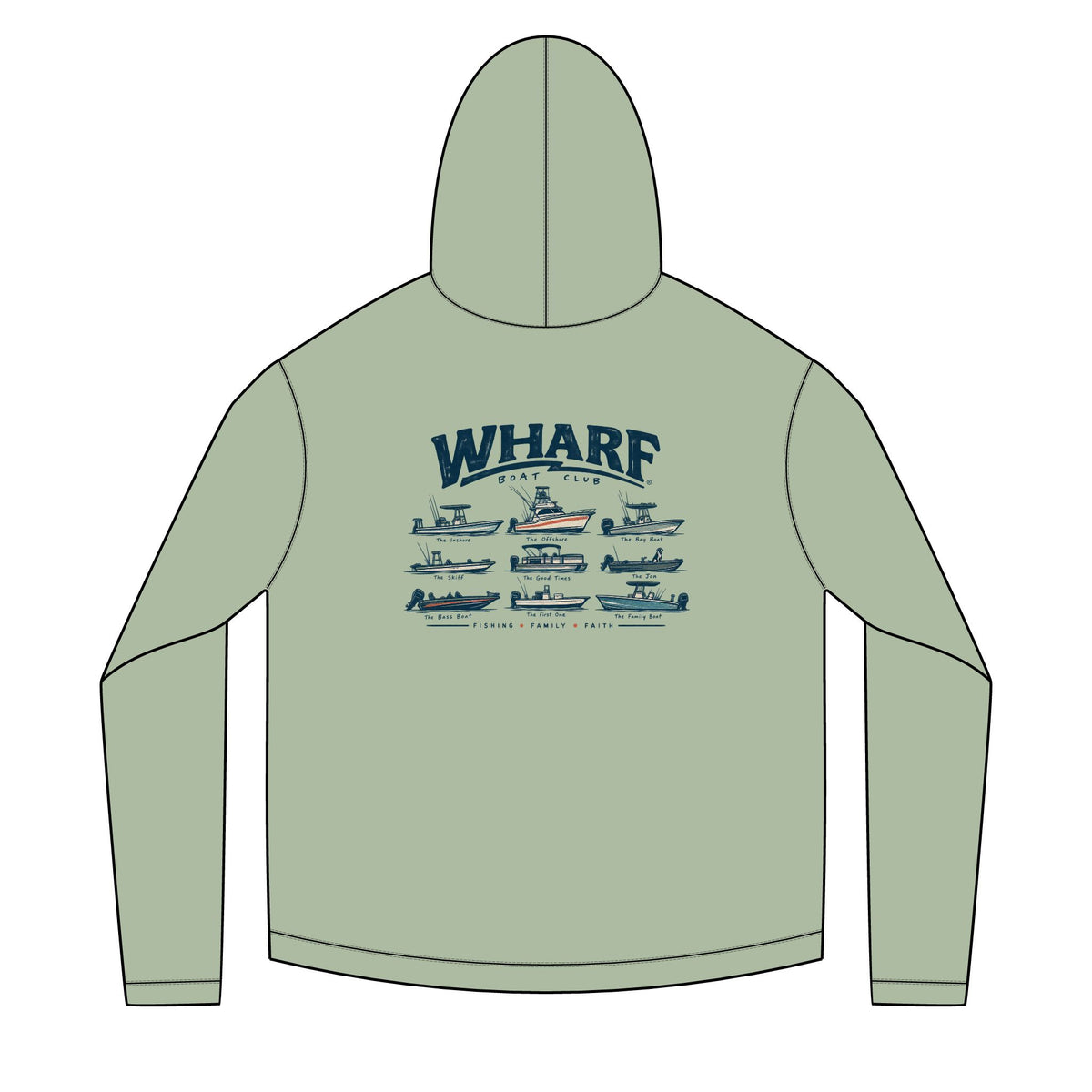 Wharf Boat Club Solar Hoodie